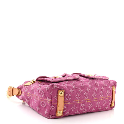 Louis Vuitton Denim Baggy PM Fuchsia 4 of 9