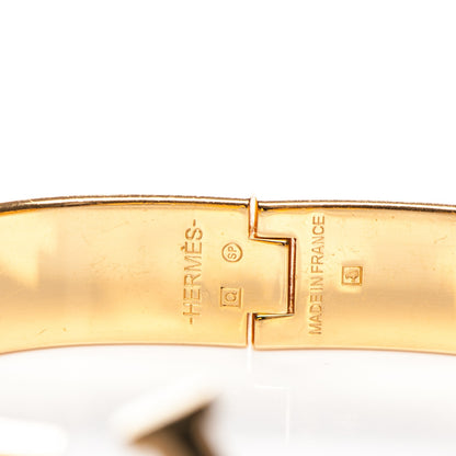 Hermes Enamel Narrow Clic Clac H Bracelet PM Orange 5 of 5