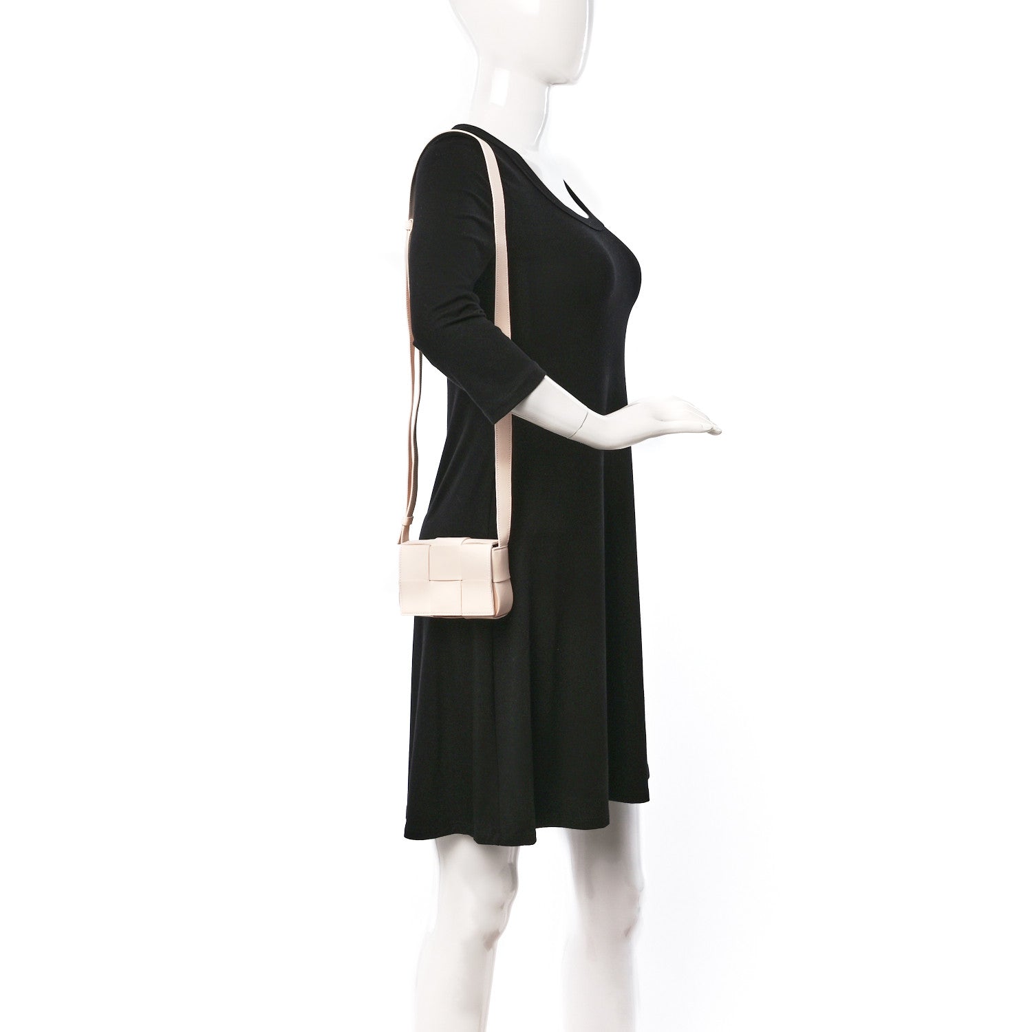 Bottega Veneta Lambskin Maxi Intreccio Candy Cassette Crossbody Bag Melon Washed 2 of 9