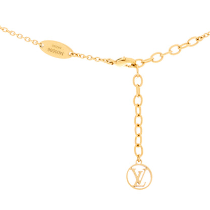 Louis Vuitton Metal Crystal LV Iconic Necklace Gold 3 of 3