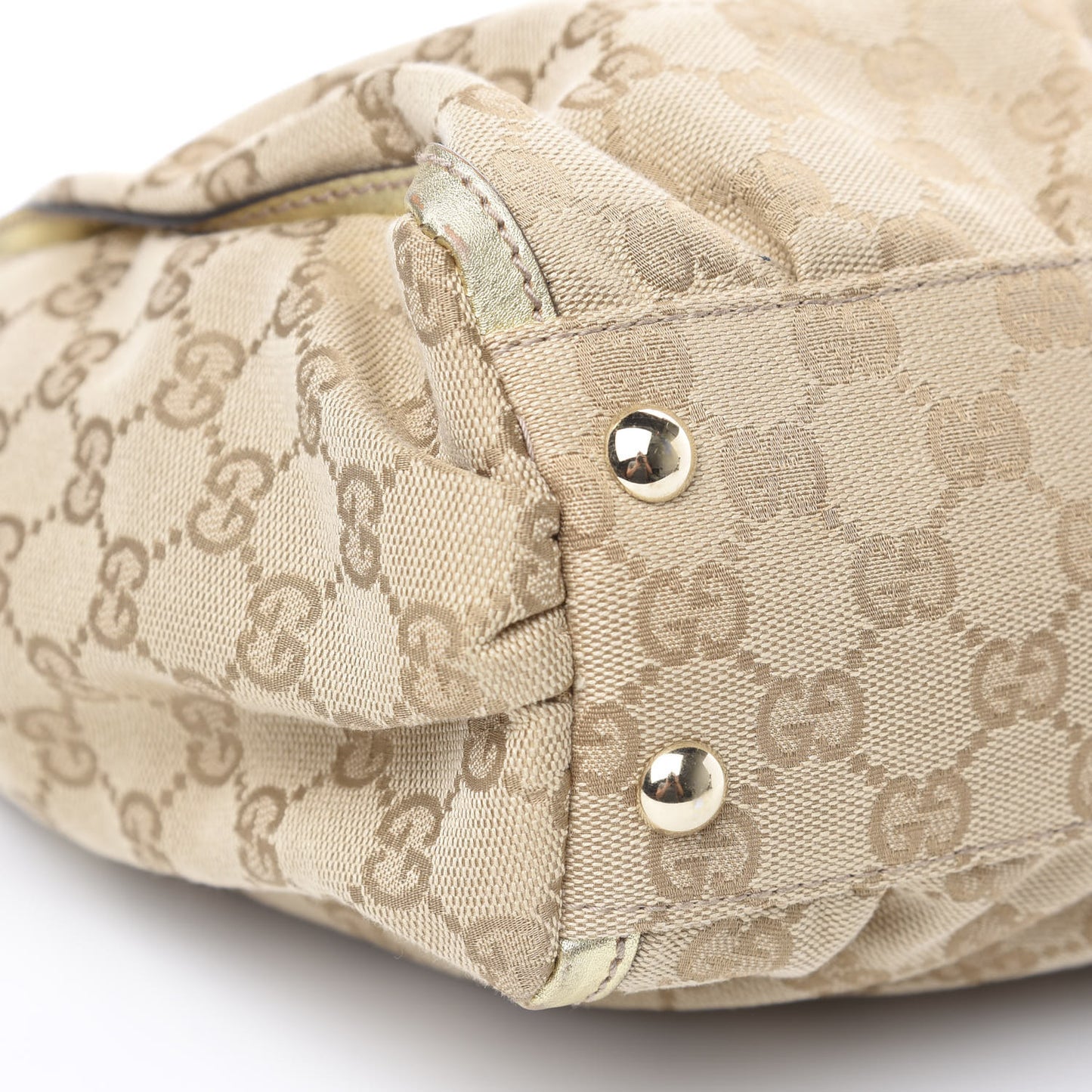 Metallic Monogram D Gold Tote Gold