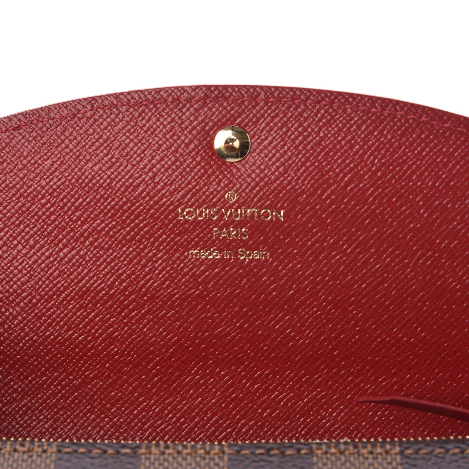 Louis Vuitton Damier Ebene Caissa Wallet Cherry 6 of 6