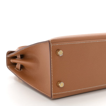 Hermes Epsom Kelly Sellier 25 Gold 9 of 11