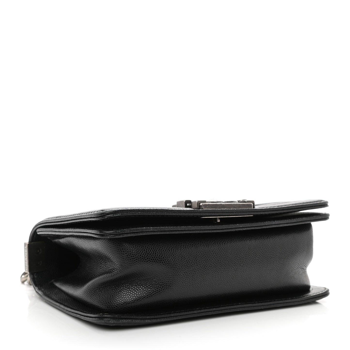 Caviar Quilted Small Boy Flap Black