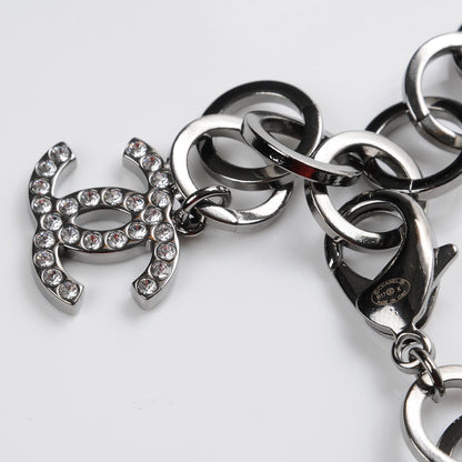 Chanel Ruthenium Crystal CC Star Moon Star Necklace 3 of 4
