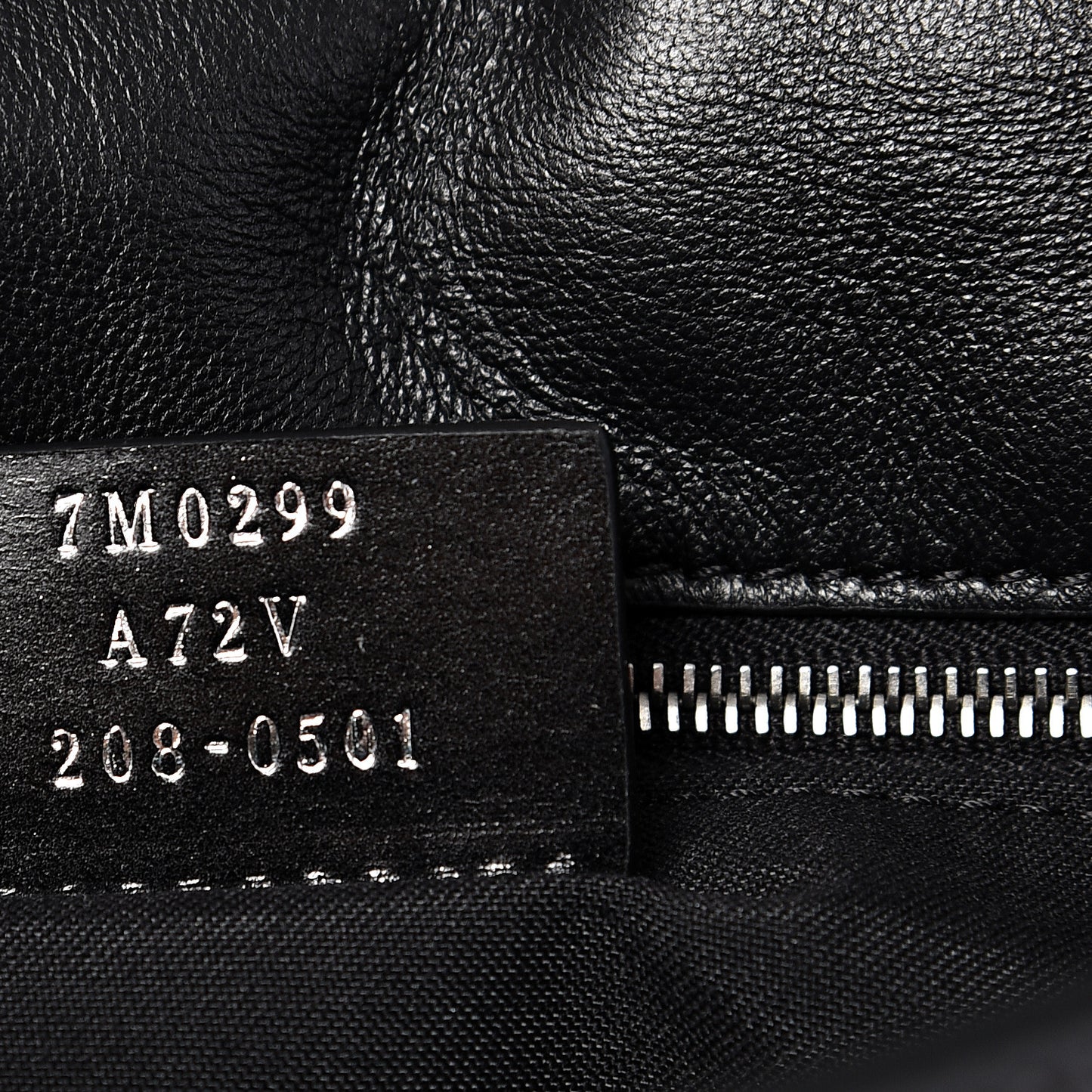 Nappa FF 1974 Embossed Mini Expandable Flap Bag Black