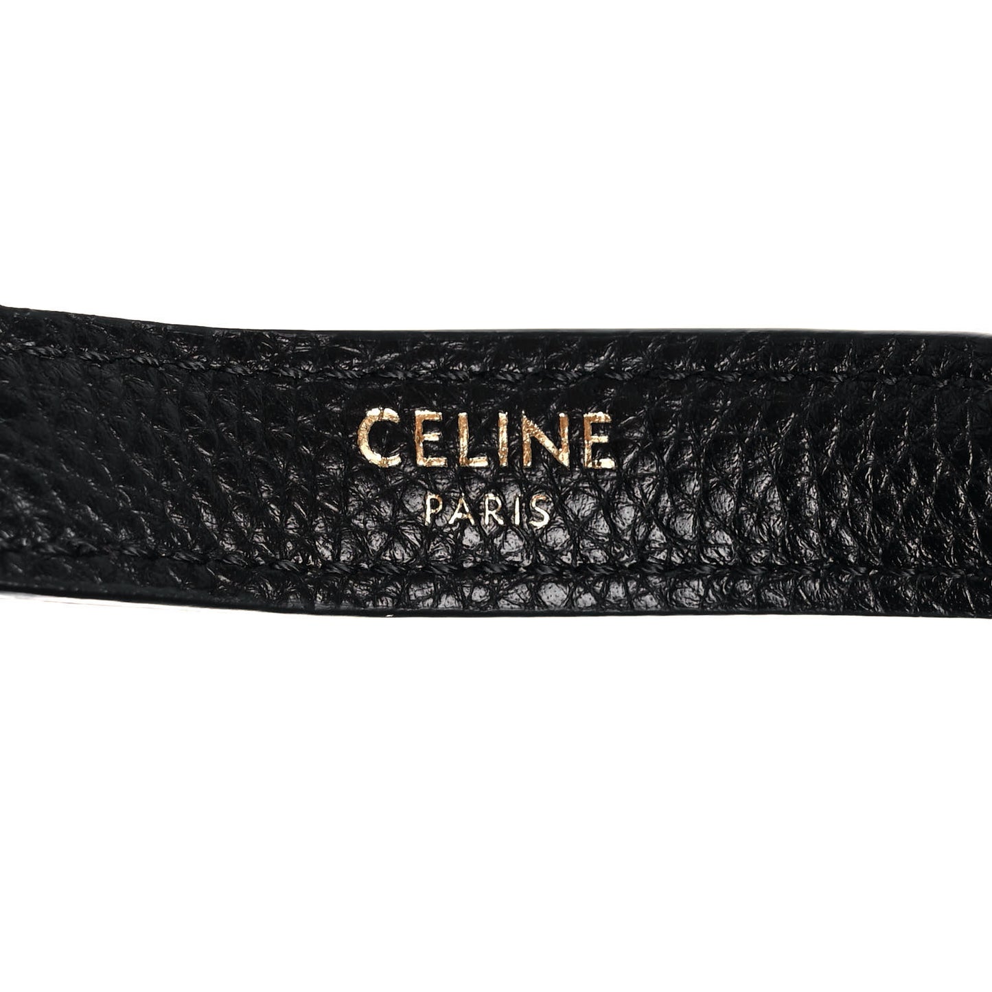 Grained Calfskin Small 16 Top Handle Bag Black