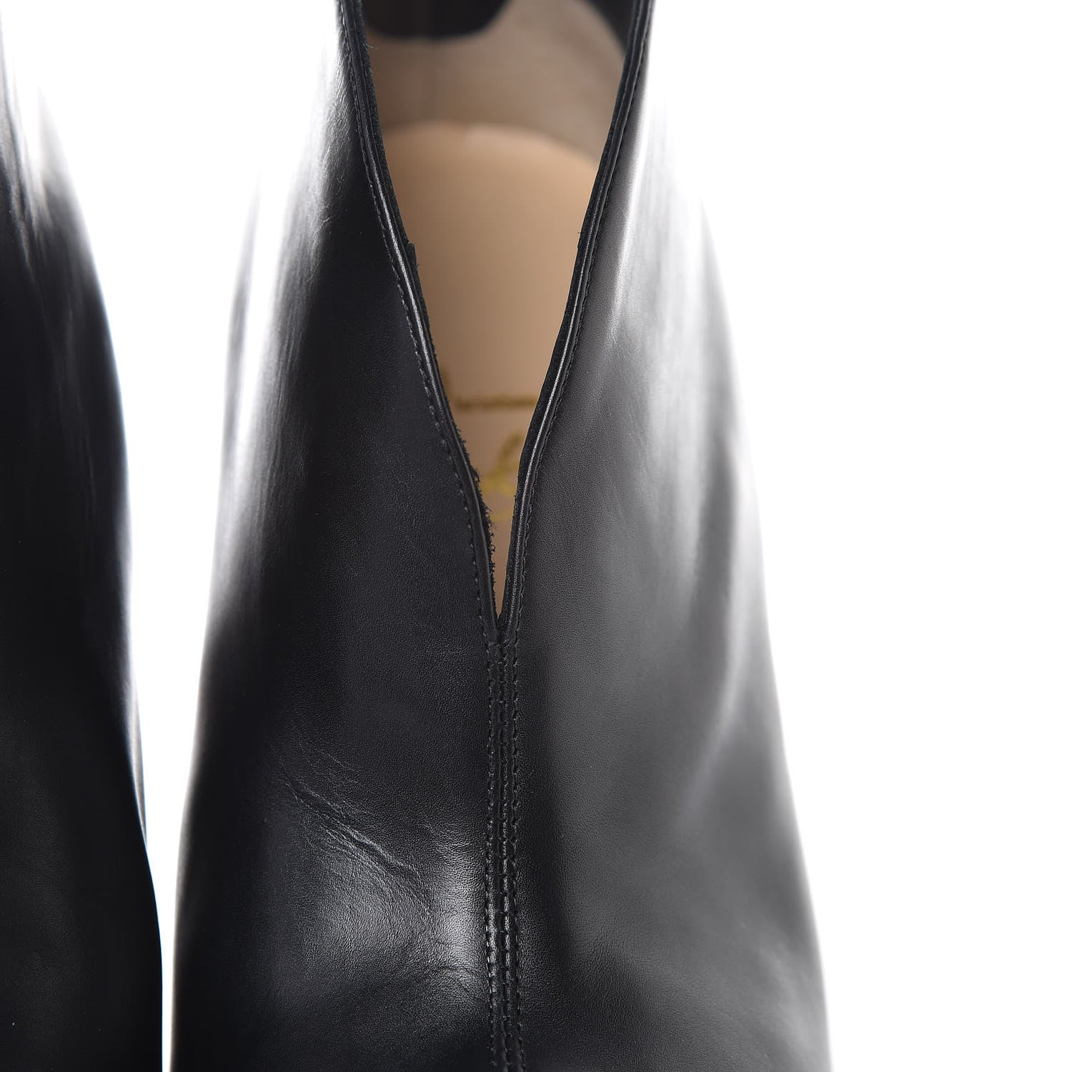Christian Louboutin Shiny Calfskin Chester Fille 120 Ankle Bootie 38.5 Black 8 of 9