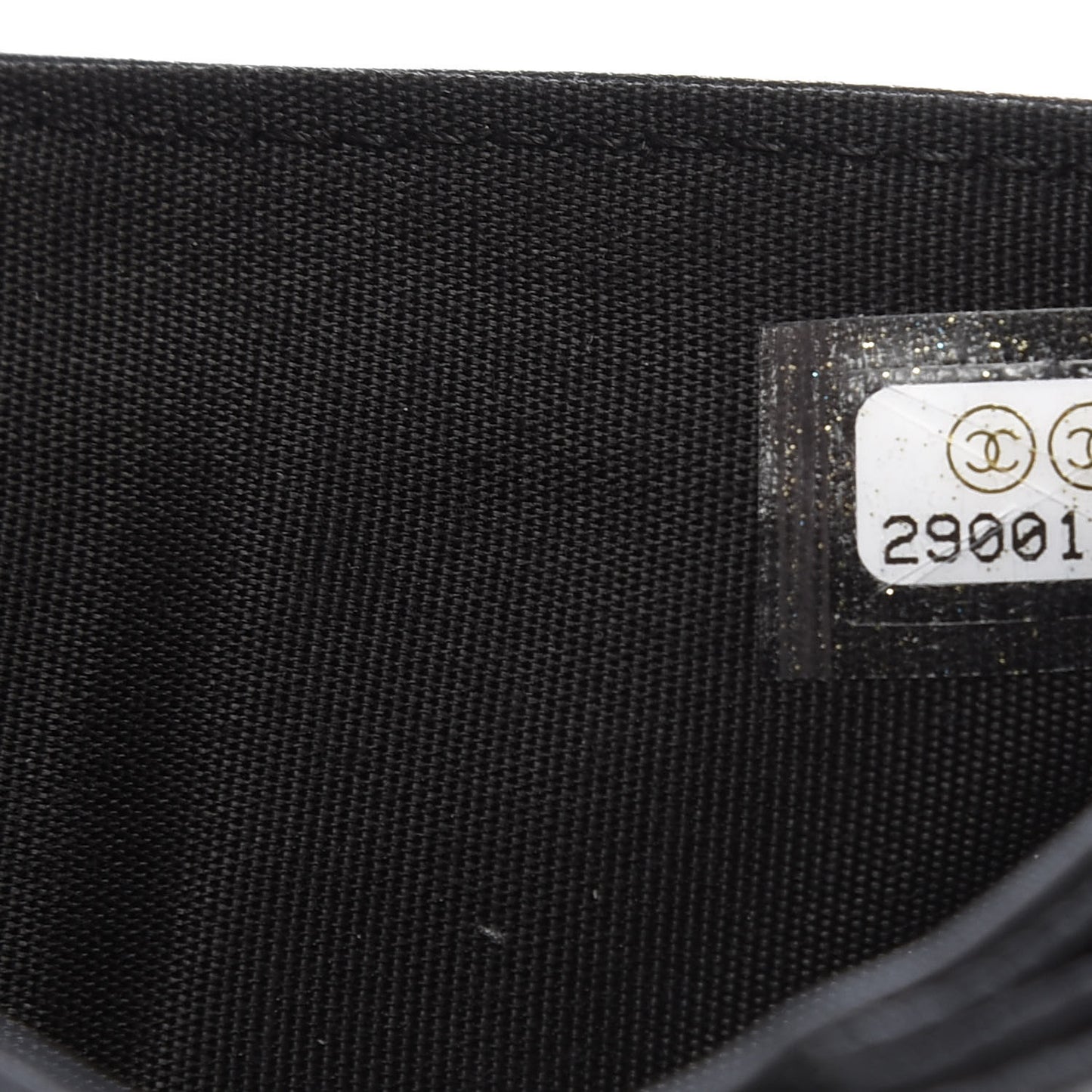 Caviar Quilted Compact Boy Wallet Black