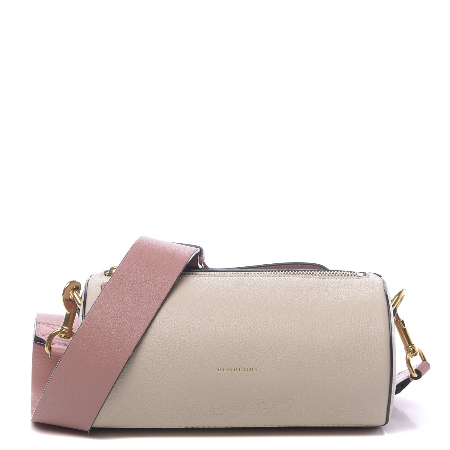 Burberry Calfskin The Barrel Bag Limestone Dusty Rose 1 of 12