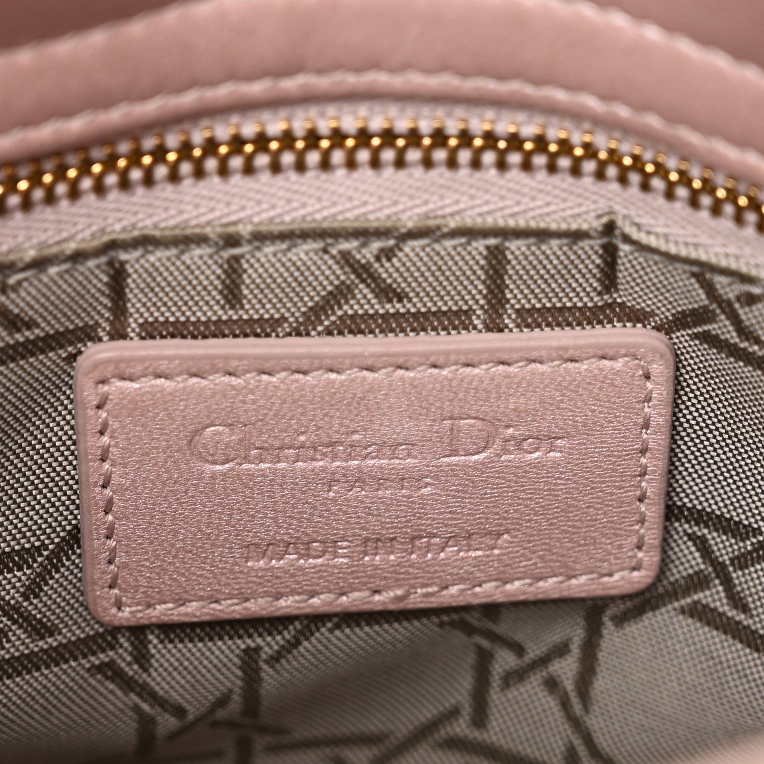 Christian Dior Metallic Lambskin Cannage Mini Lady Dior Lotus 7 of 12