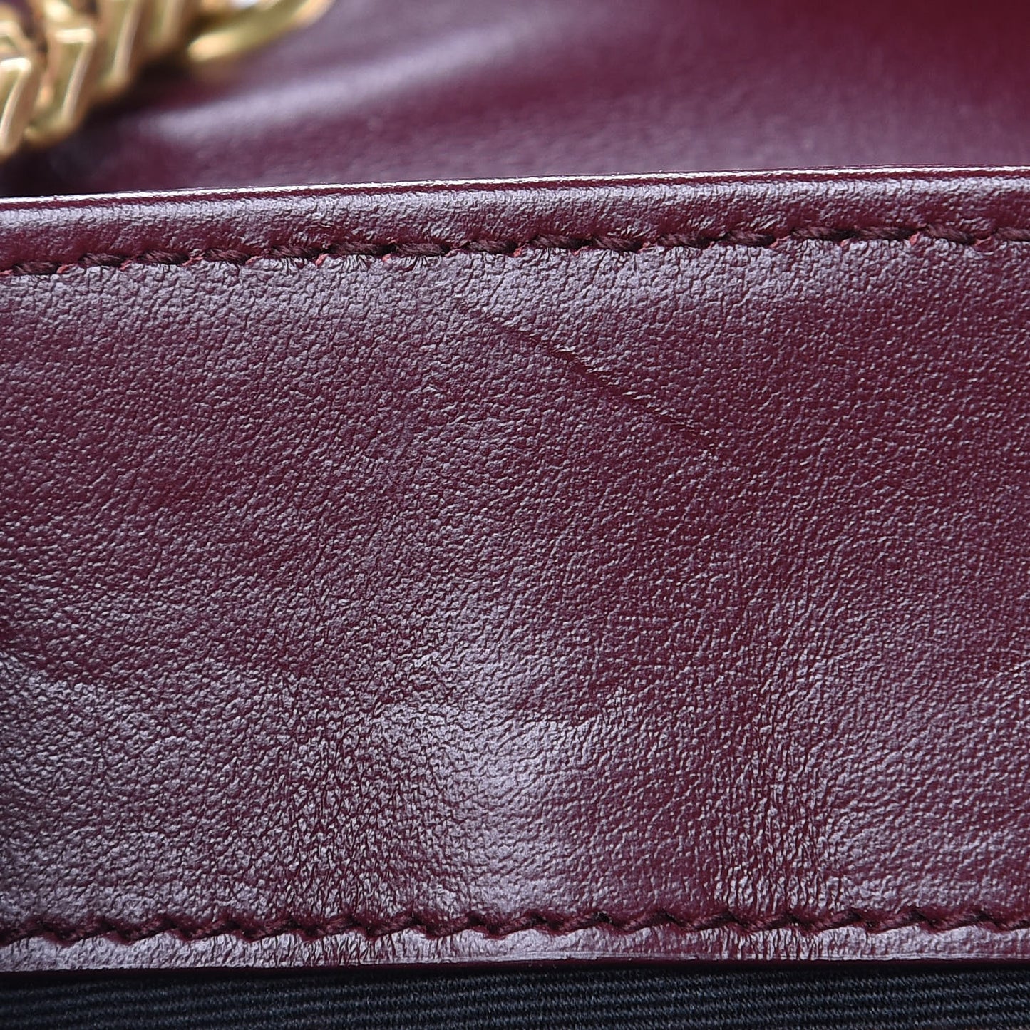 Calfskin Y Quilted Monogram Small Loulou Chain Satchel Dark Legion Red