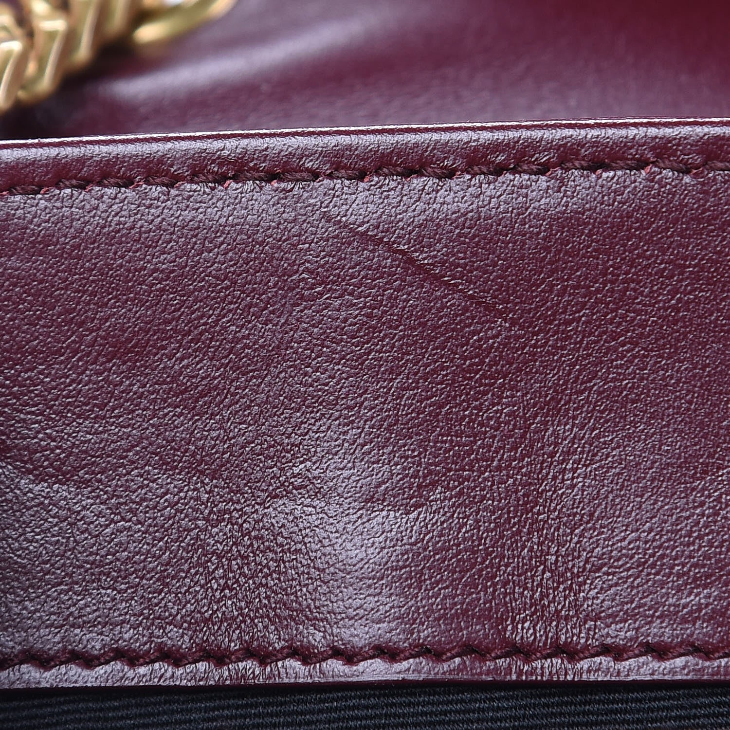 Saint Laurent Calfskin Y Quilted Monogram Small Loulou Chain Satchel Dark Legion Red 11 of 11