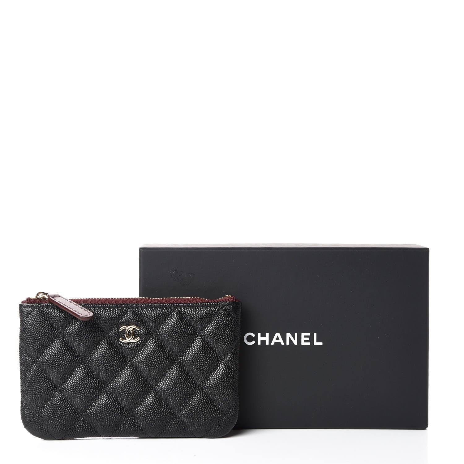 Chanel Caviar Quilted Small Cosmetic Case Black 10 of 10
