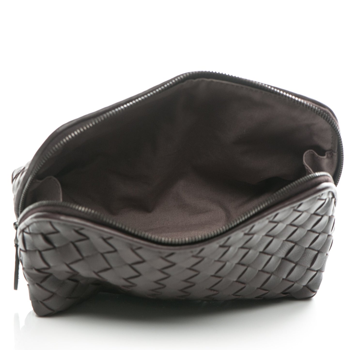 Nappa Intrecciato Cosmetic Case Ebano