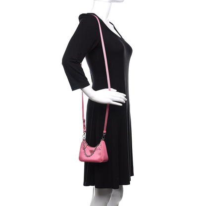 Prada Tessuto Nylon Saffiano Mini Re-Edition 2000 Shoulder Bag Begonia 2 of 10