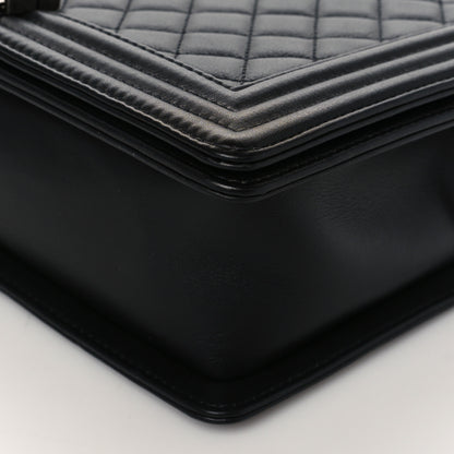 Chanel Calfskin Quilted New Medium Boy Flap Black 10 of 10