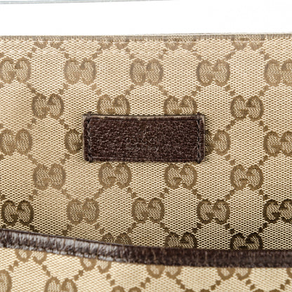 Gucci Monogram Web Medium Flat Messenger Bag Brown 6 of 12