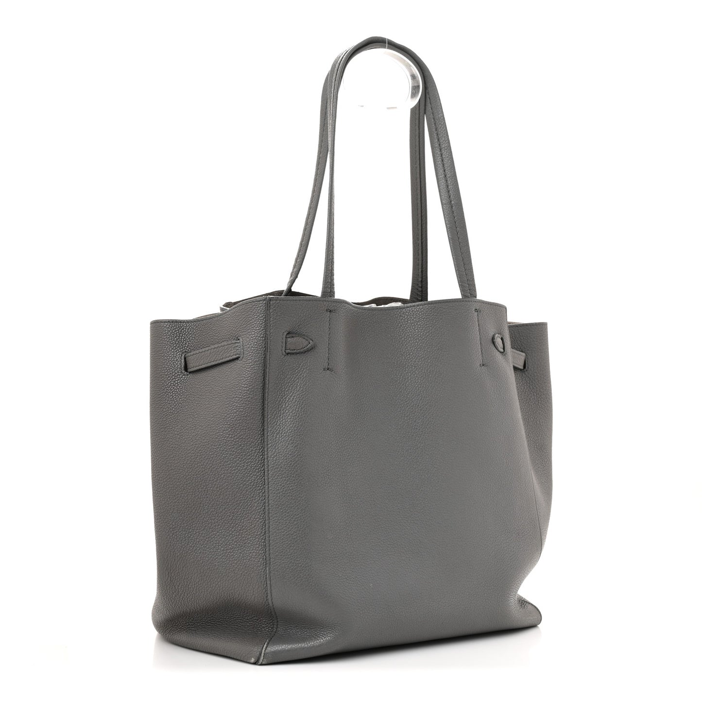 Soft Grained Calfskin Medium Belt Cabas Phantom Grey