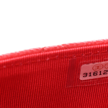 Chanel Caviar Quilted Flap Card Holder Wallet Red 8 of 9