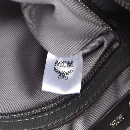 MCM Calfskin Ottomar Monogram Essential Boston Bag Grey 9 of 12