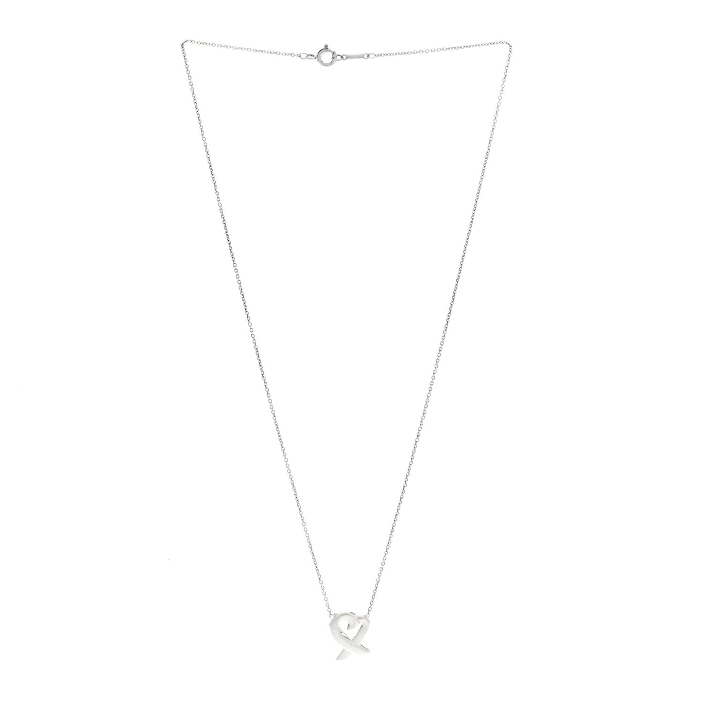 Sterling Silver Paloma Picasso Loving Heart Pendant Necklace