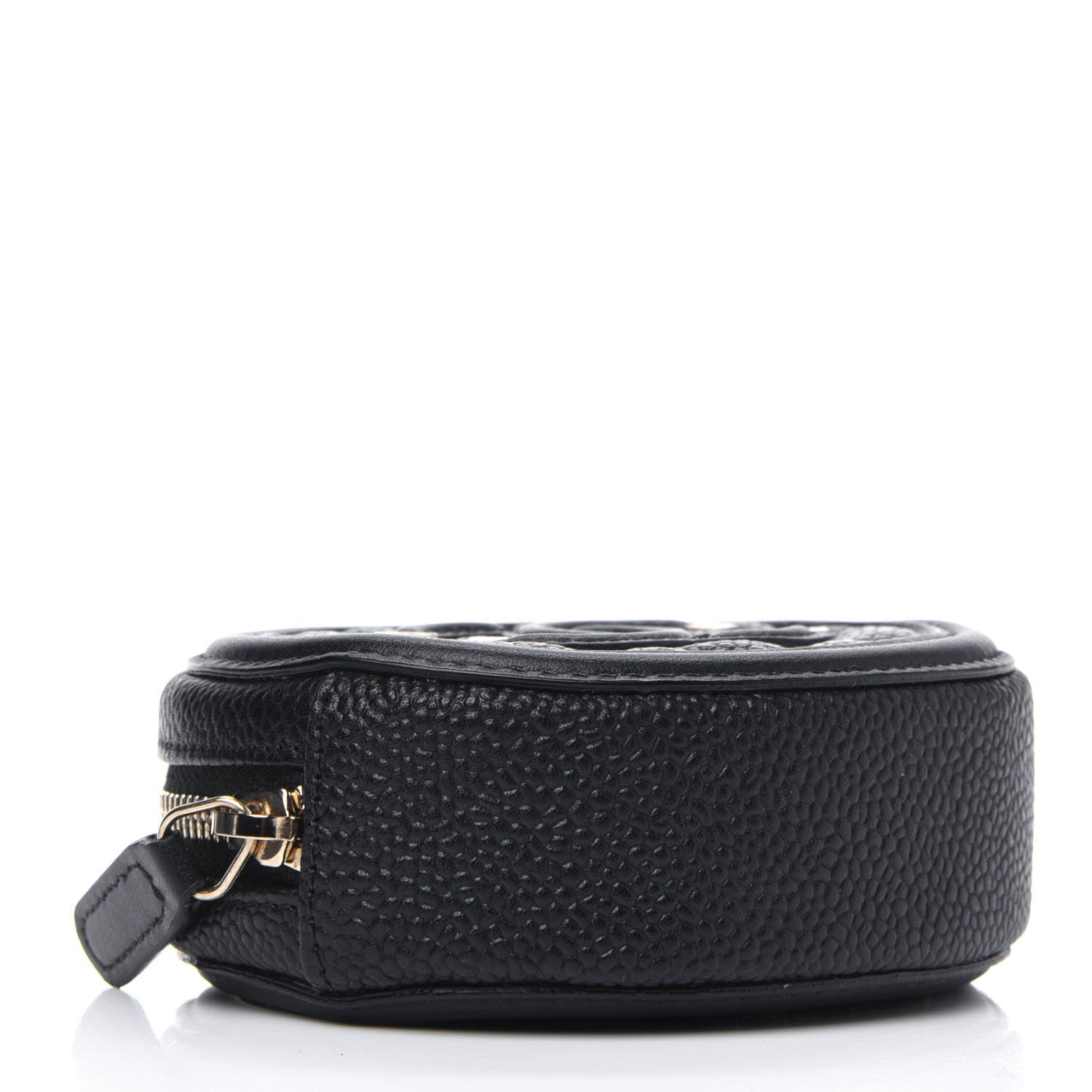 Chanel Caviar Quilted Filigree Zip Around Classic Coin Purse Black 3 of 4