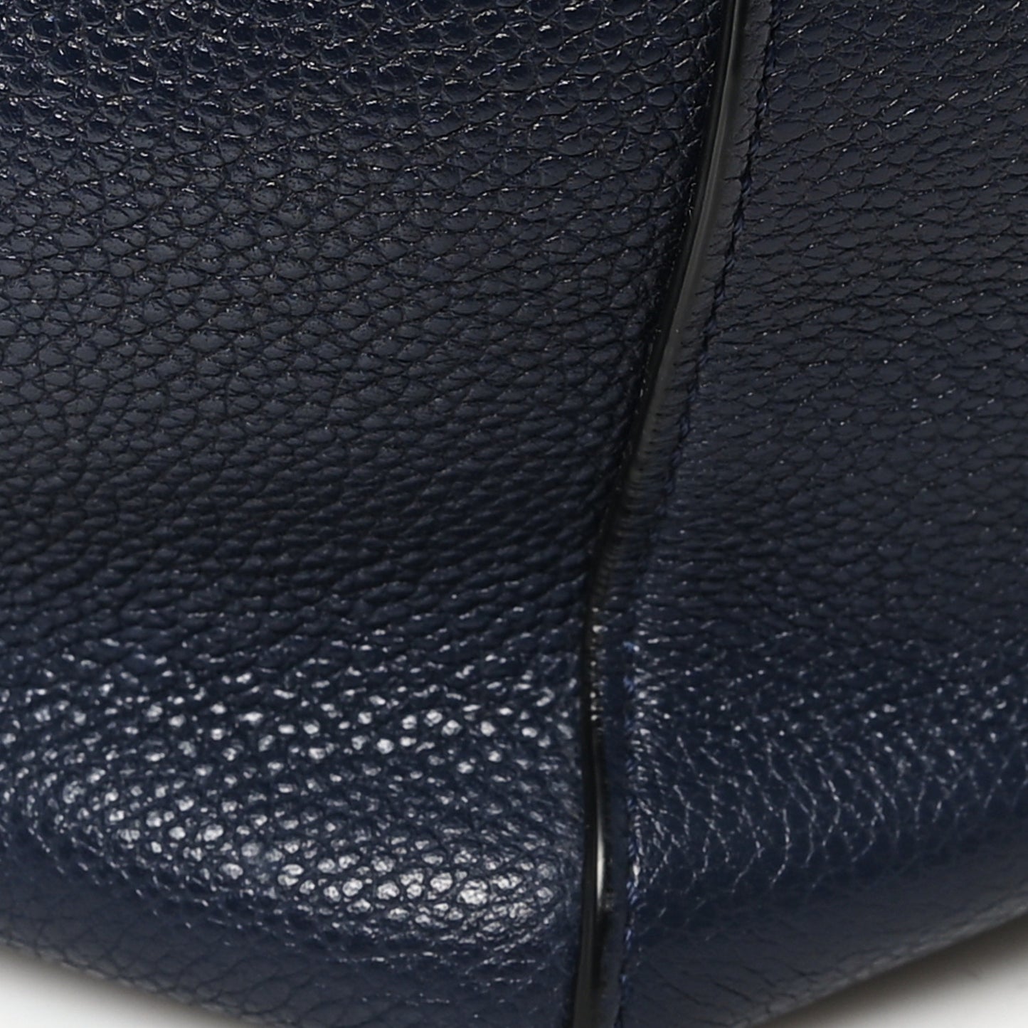 Soft Grained Calfskin Small Belt Cabas Phantom Navy