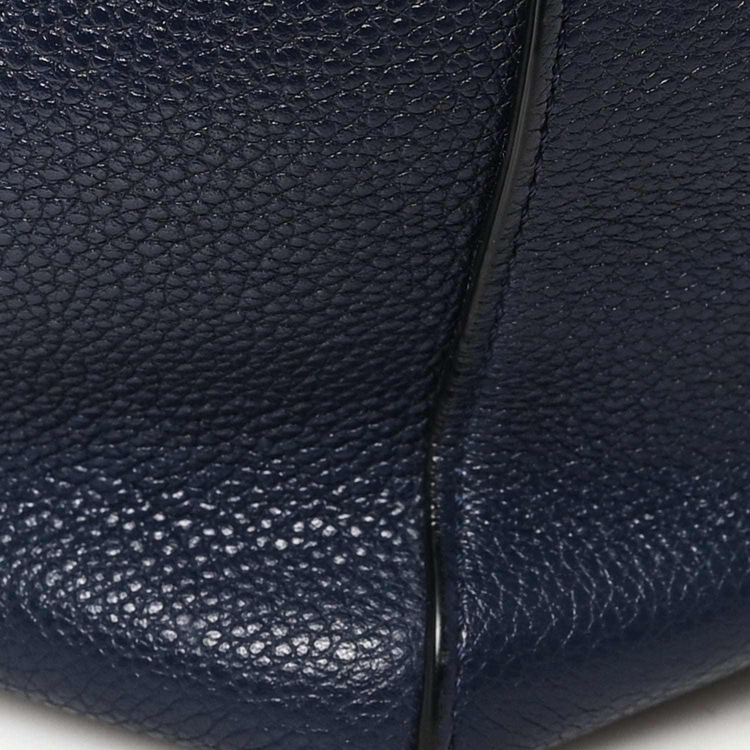 Celine Soft Grained Calfskin Small Belt Cabas Phantom Navy 12 of 14