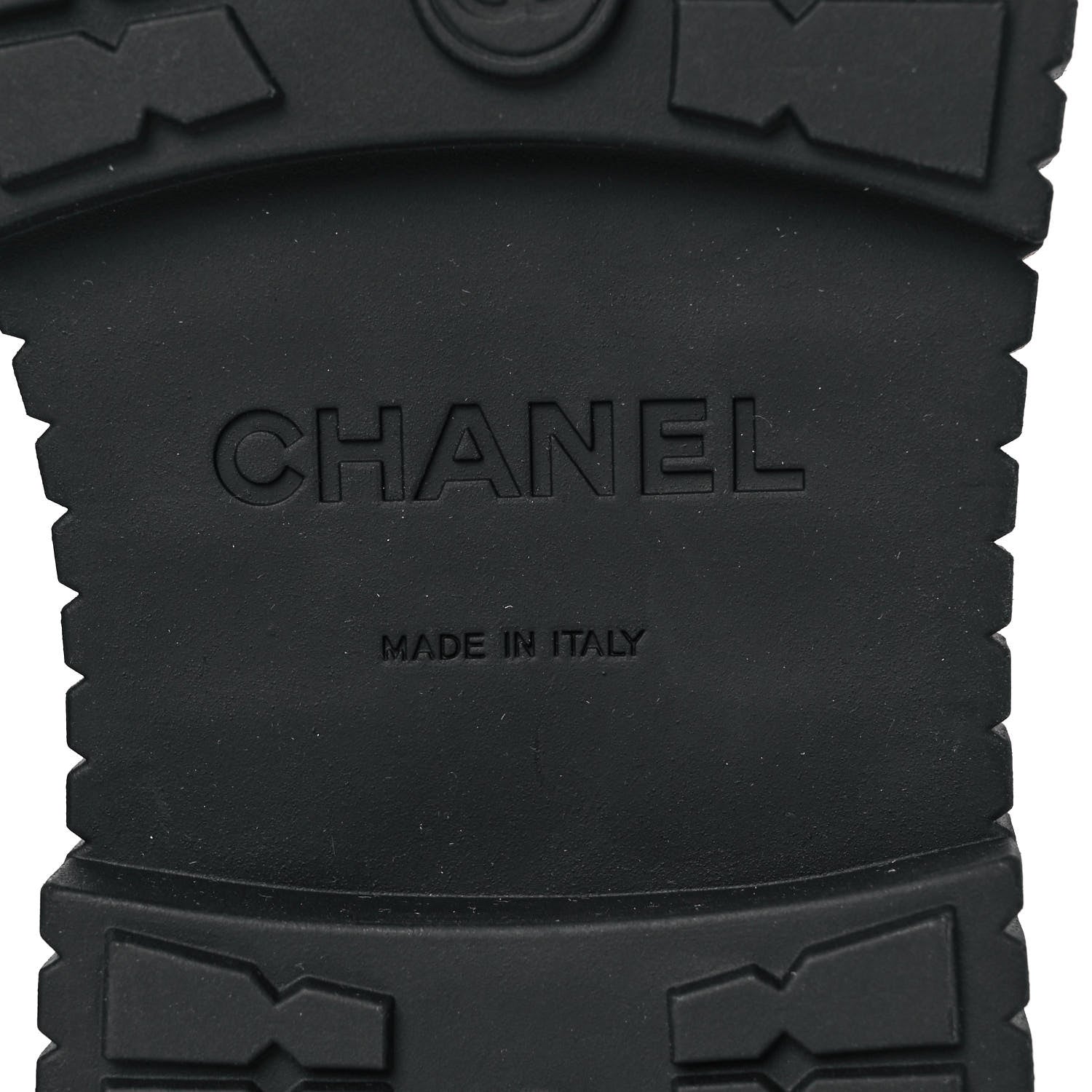 Chanel Calfskin Grosgrain Quilted Lace Up Boots 38 Black Grey 6 of 7