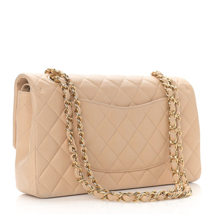 Chanel Lambskin Quilted Medium Double Flap Beige 3 of 12