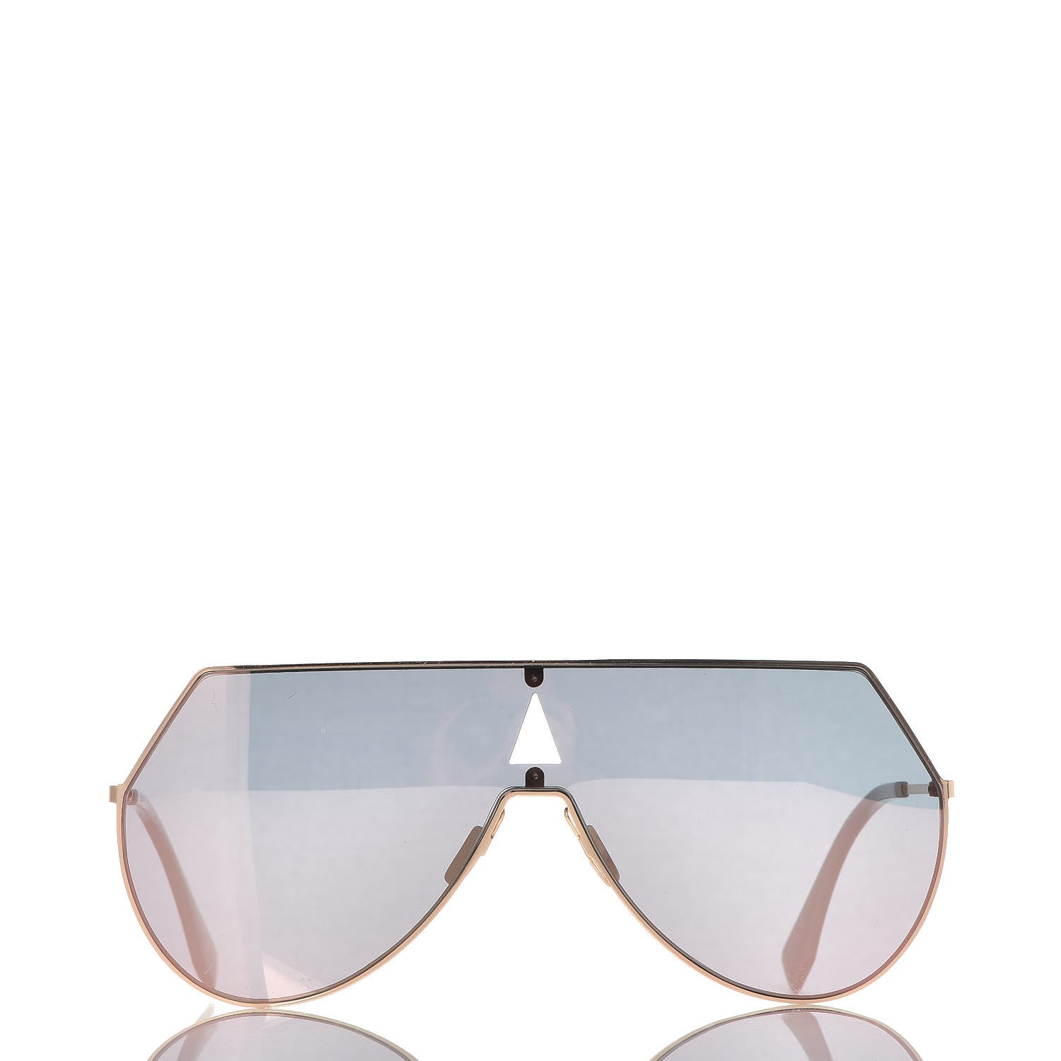 Fendi Metal Mirrored Eyeline Sunglasses FF 0193/S Matte Gold 2 of 9