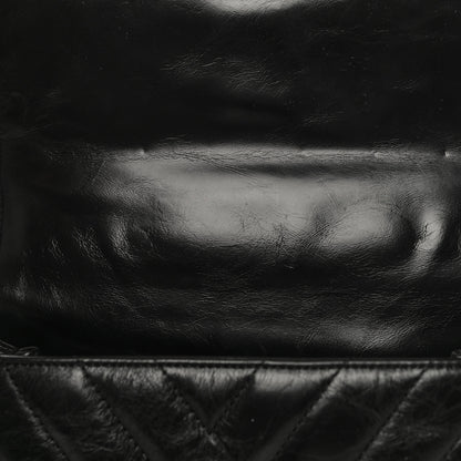 Chanel Aged Calfskin Chevron Quilted Mini Coco Handle Flap Black 10 of 11