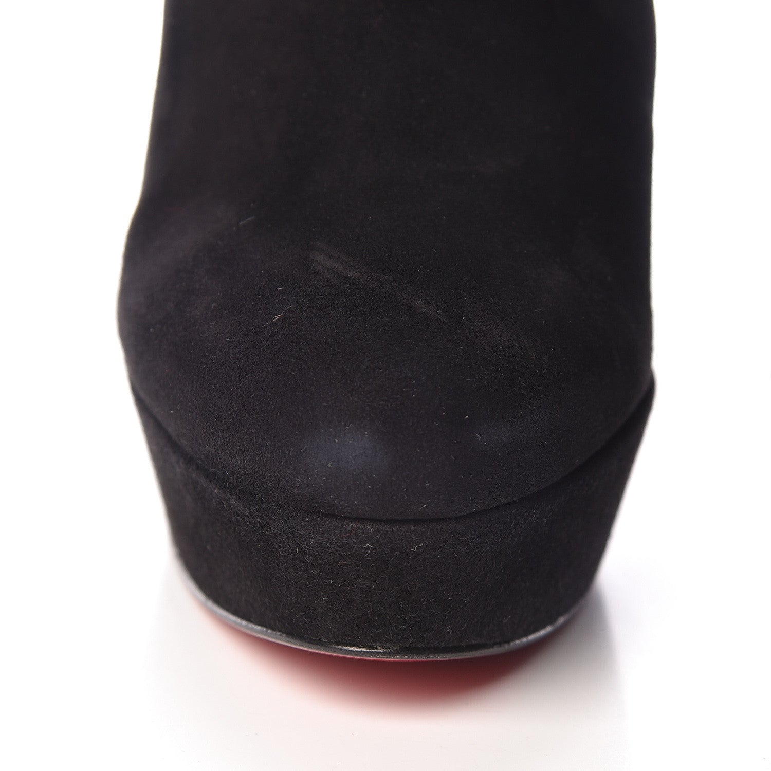 Christian Louboutin Suede Royal Bibi Botta 140 Boots 37 Black 8 of 12