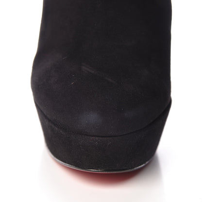 Christian Louboutin Suede Royal Bibi Botta 140 Boots 37 Black 8 of 12