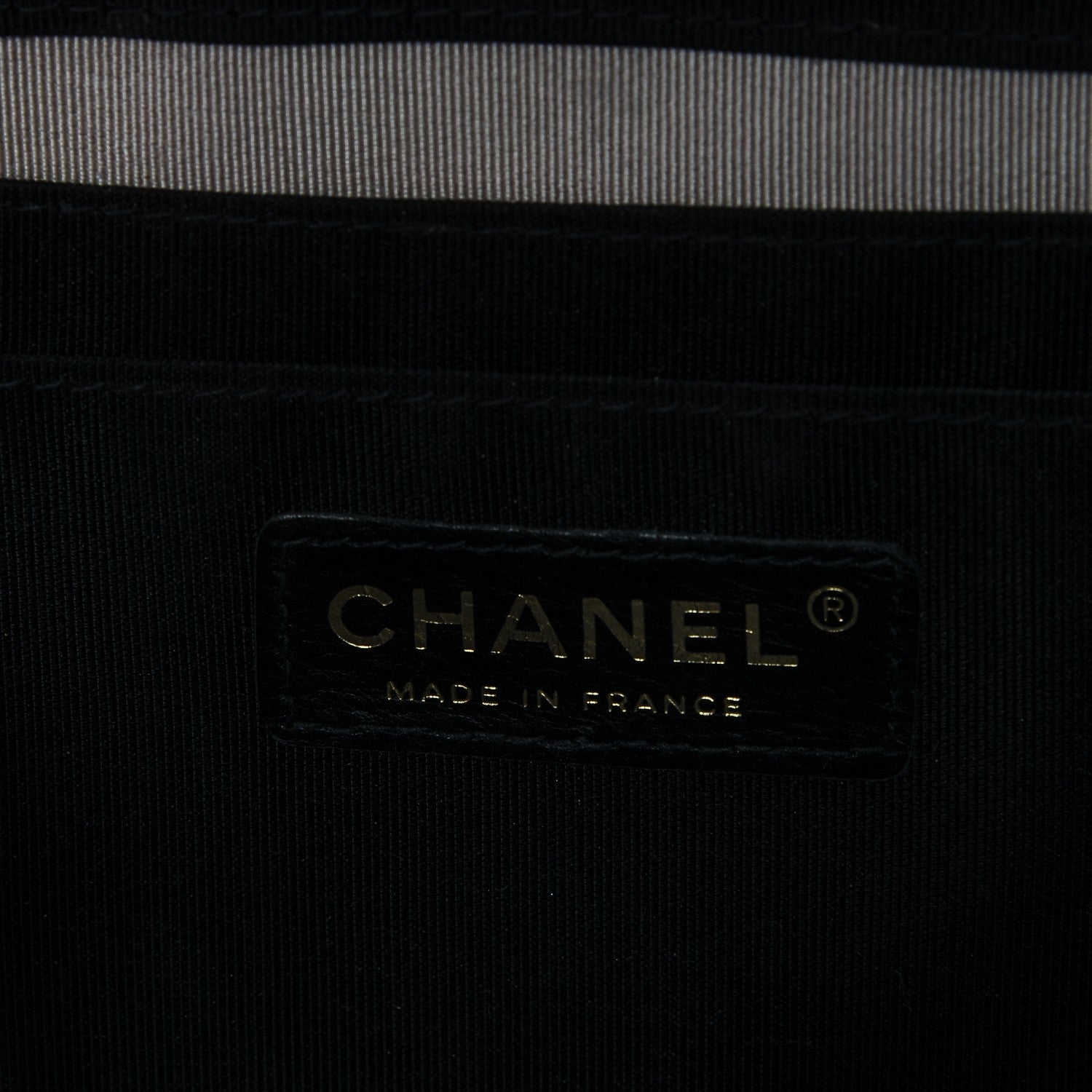 Chanel Lambskin Small Chevron Flap Black Beige 6 of 7