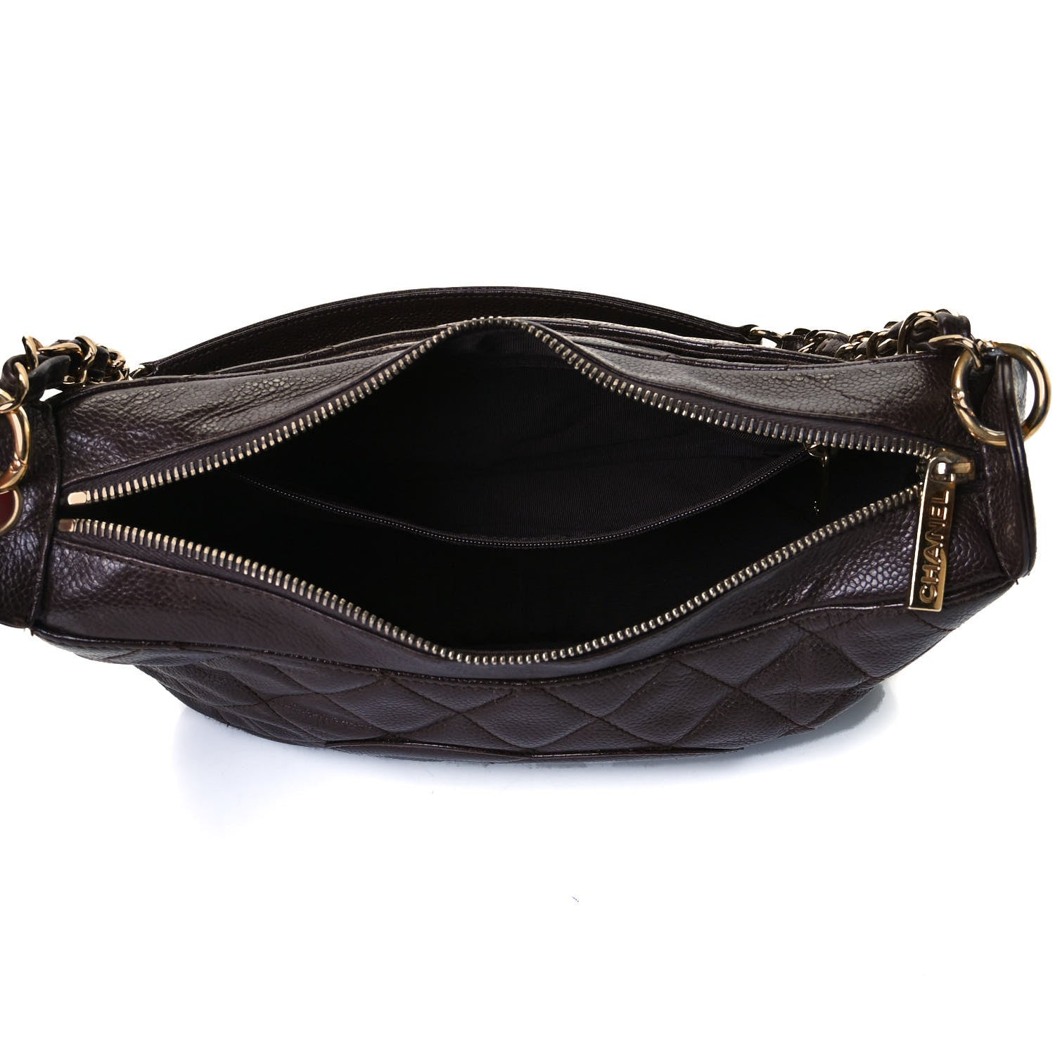 Chanel Caviar Quilted Timeless CC Shoulder Bag Brown 4 of 9