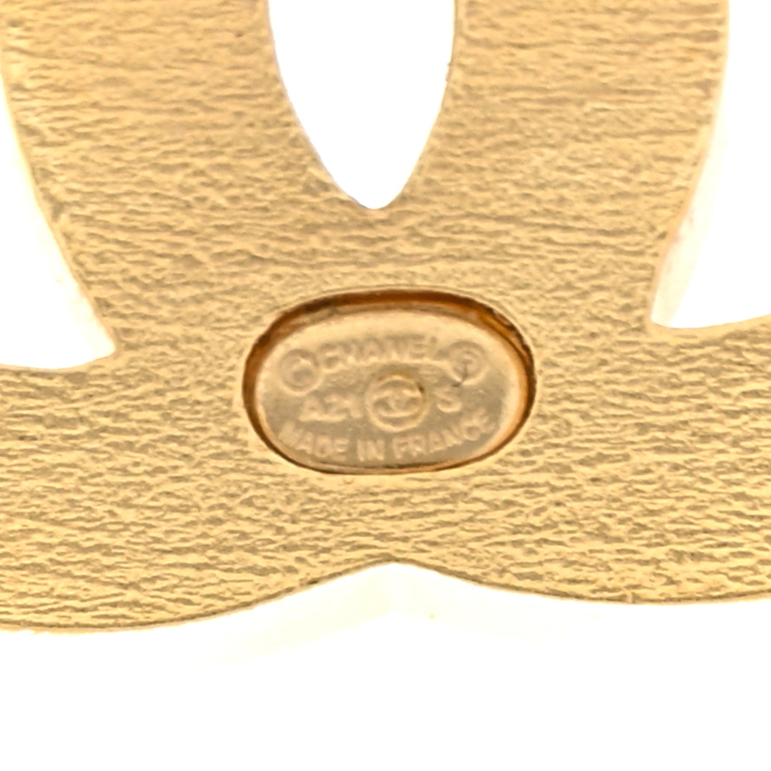 Chanel Enamel Crystal CC Earrings Green Gold 4 of 4