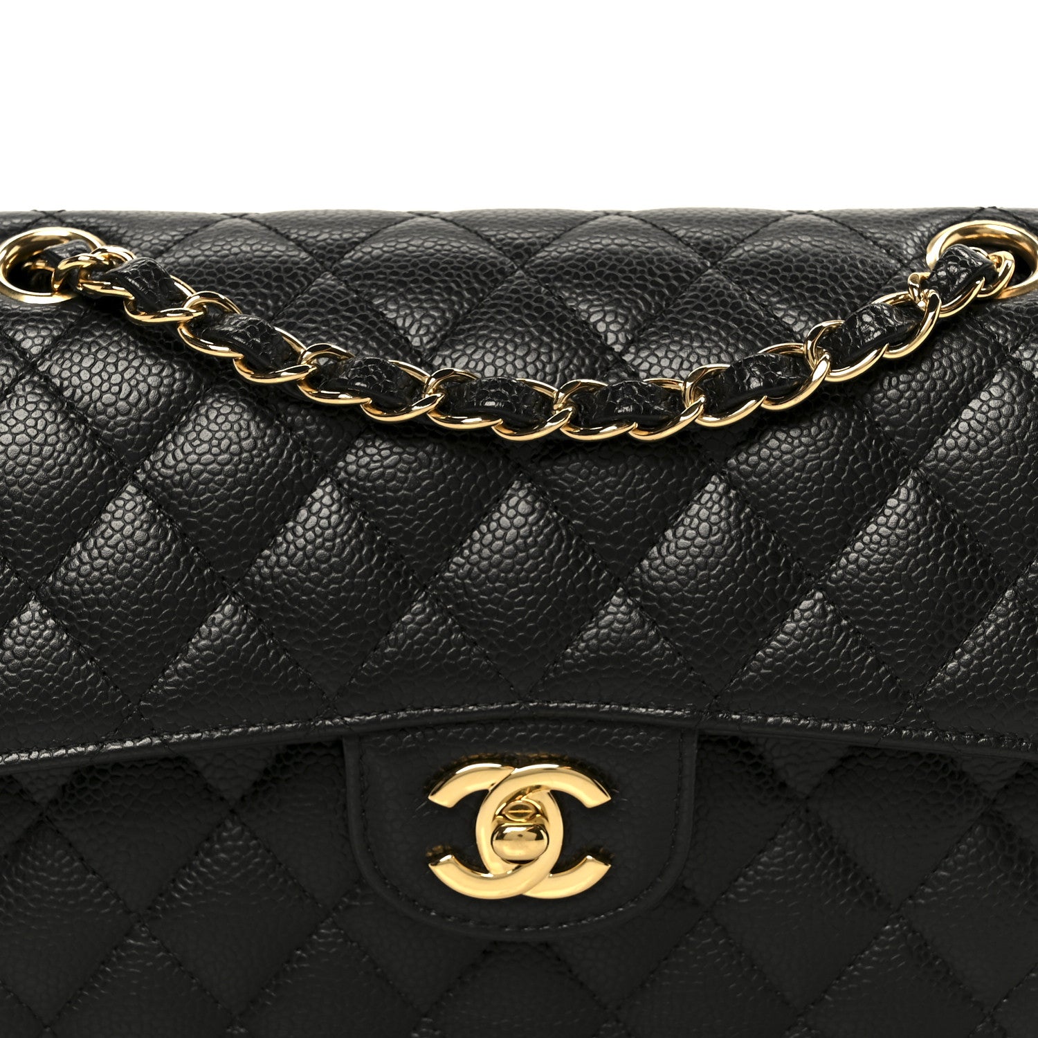 Chanel Caviar Quilted Small Double Flap Black 8 of 12