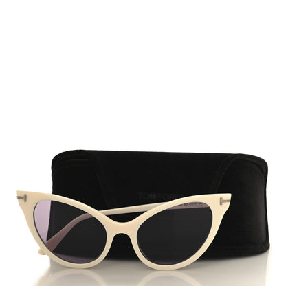 Tom Ford Evelyn-02 TF820 Cat Eye Sunglasses White 7 of 7
