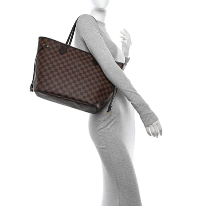Louis Vuitton Damier Ebene Neo Neverfull MM Rose Ballerine 2 of 14