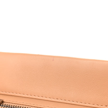 Chanel Calfskin Vertical Quilted Lax East West Shoulder Bag Beige 17 of 17