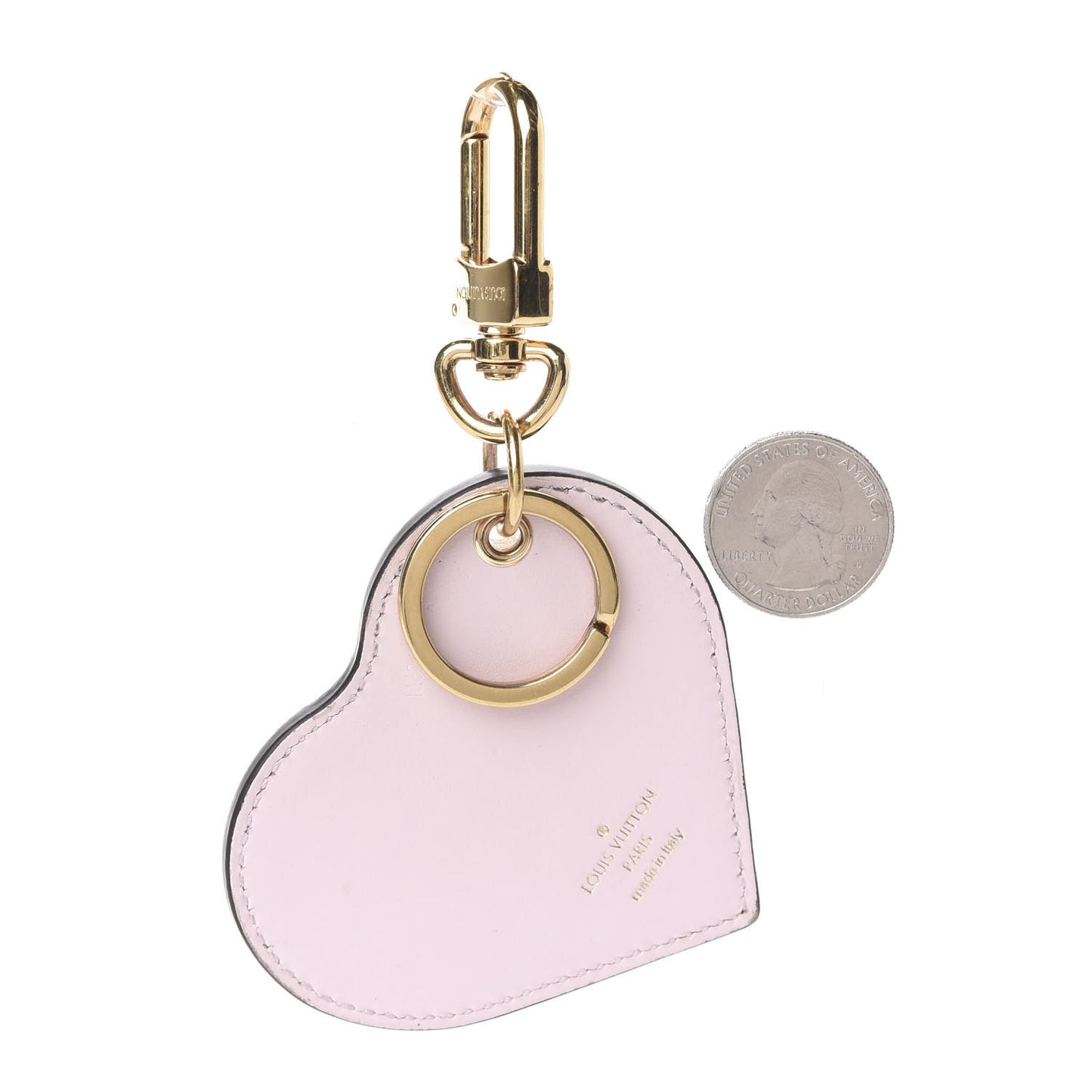 Vernis Degrade Heart Bag Charm Pink