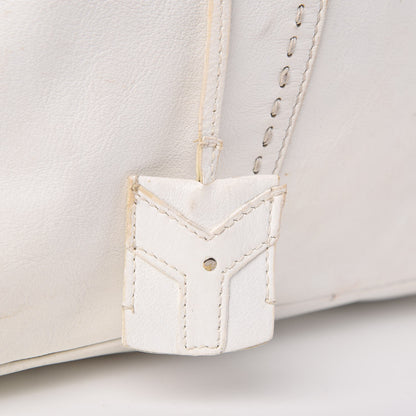 Saint Laurent Calfskin Oversized Muse White 20 of 25