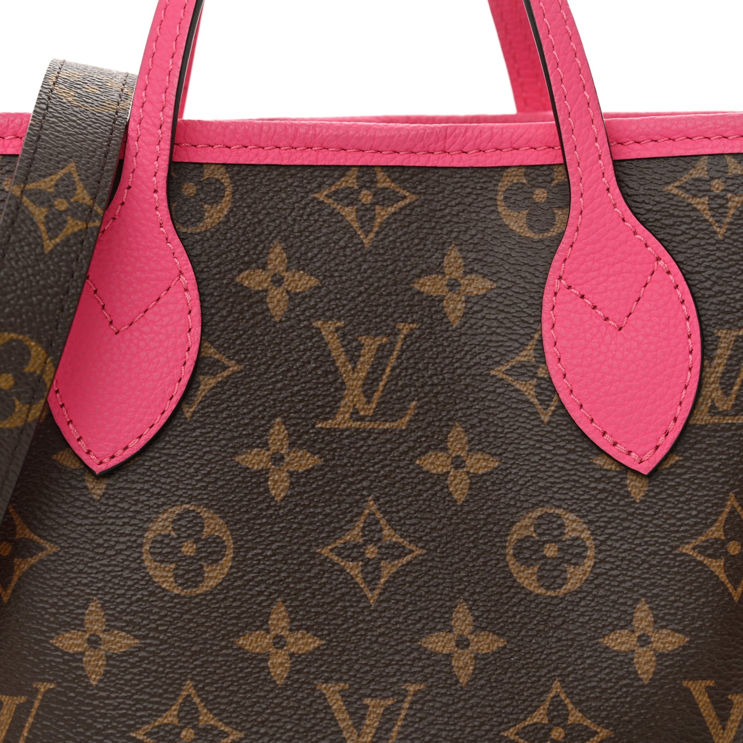 Monogram Neverfull Inside Out Bandouliere BB Rose Pondichery
