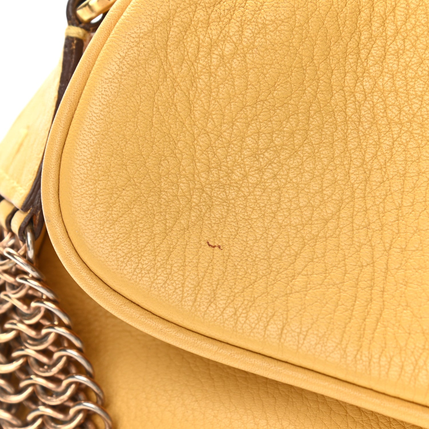 Prada Vitello Daino Cleo Shoulder Bag Yellow 22 of 23