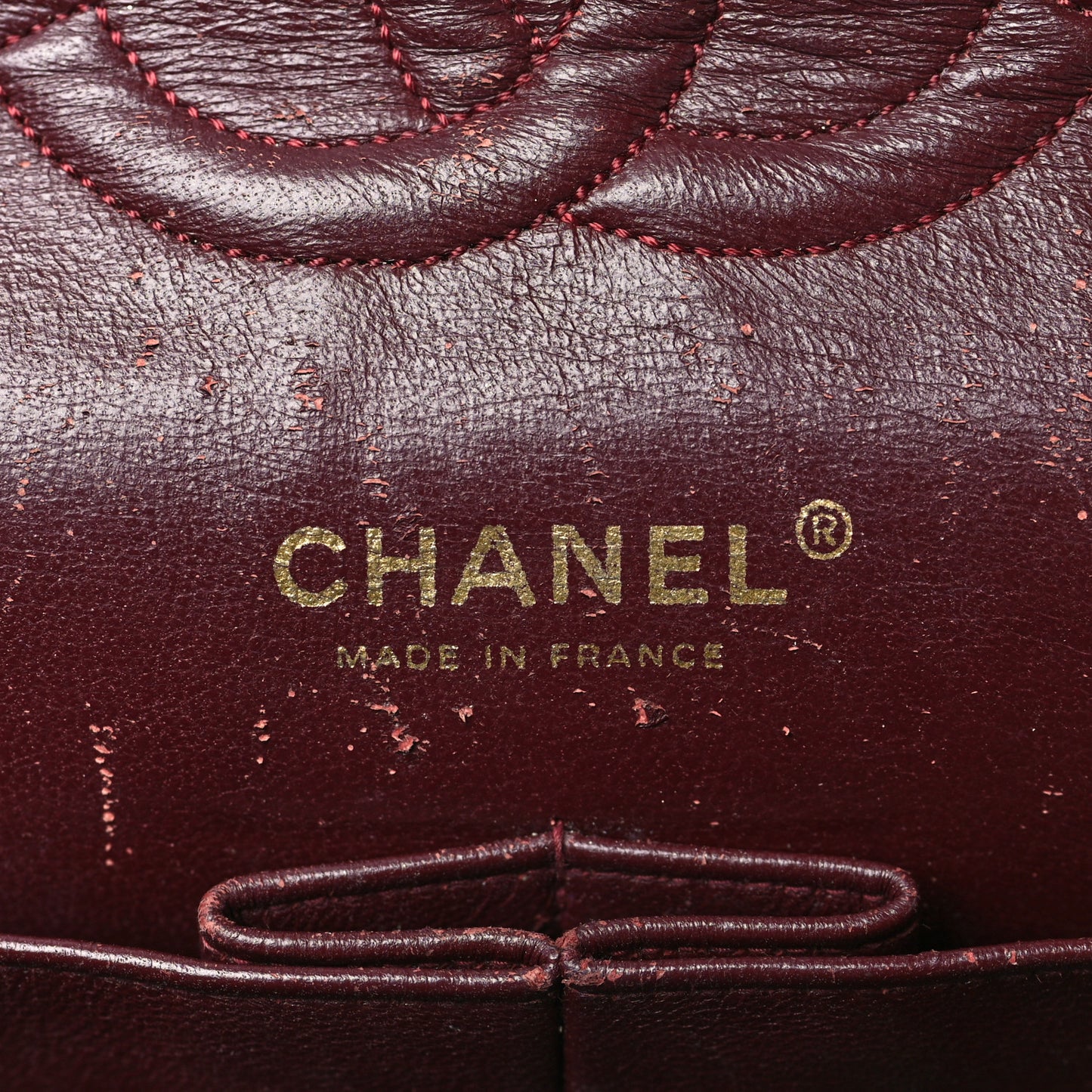 Lambskin Quilted Medium Double Flap Navy
