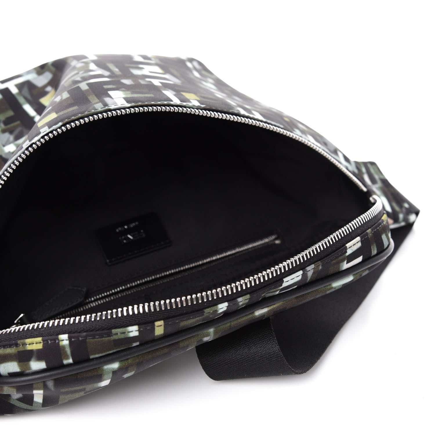 Fendi Nylon CamouFF Belt Bag Black Multicolor 5 of 10