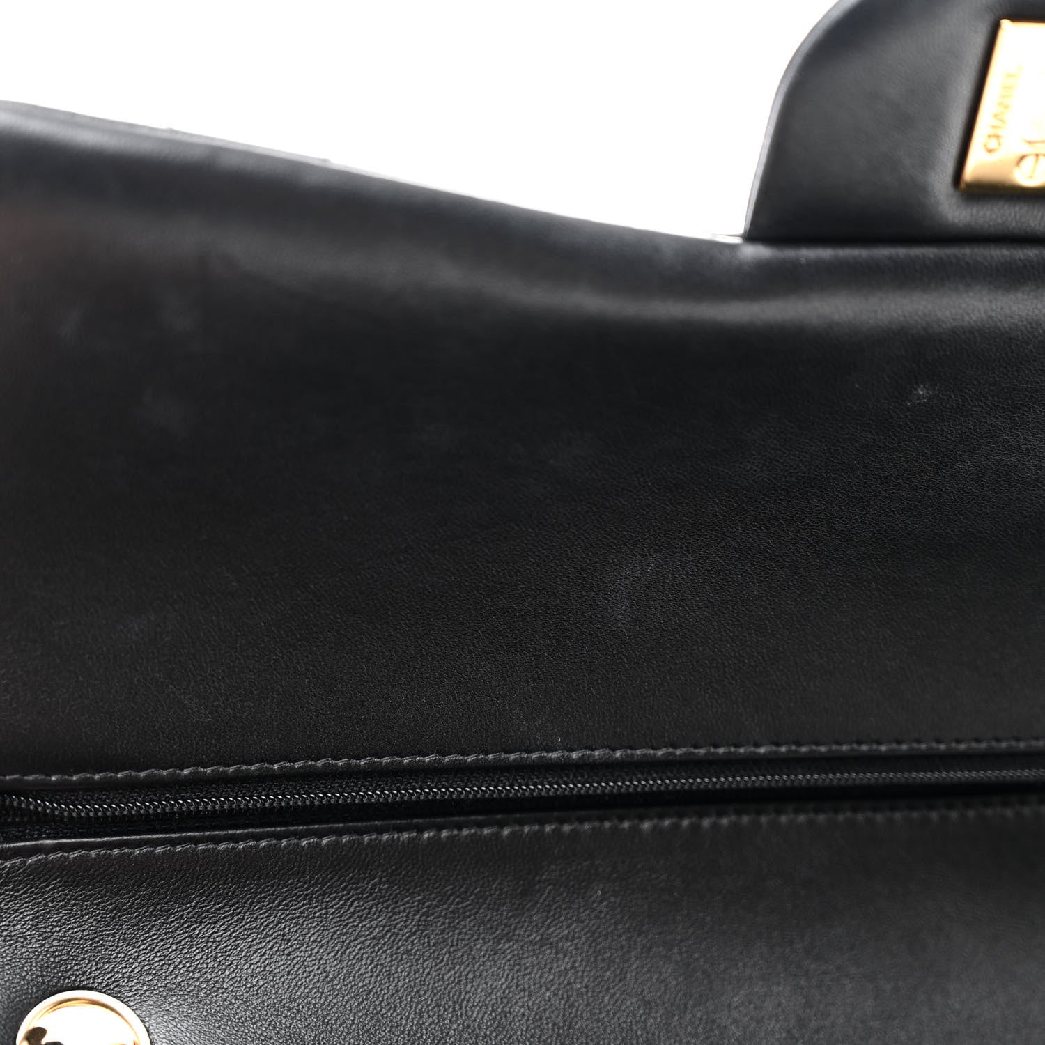 Chanel Lambskin Quilted Jumbo Double Flap Black 27 of 31