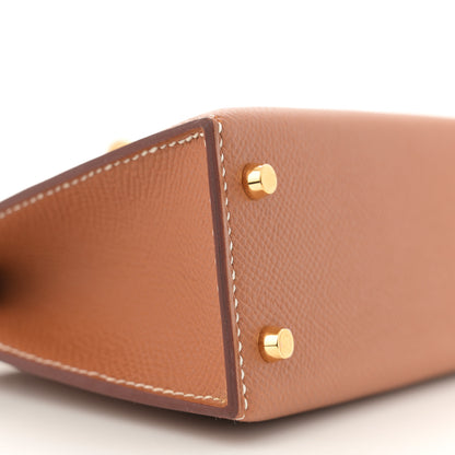 Hermes Epsom Mini Kelly Sellier 20 Gold 9 of 12